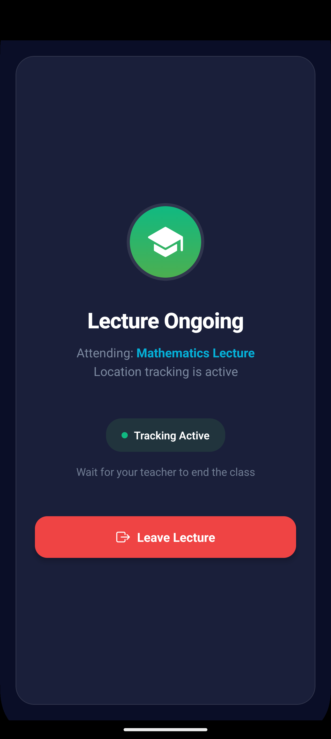 Attenex ongoing lecture screen