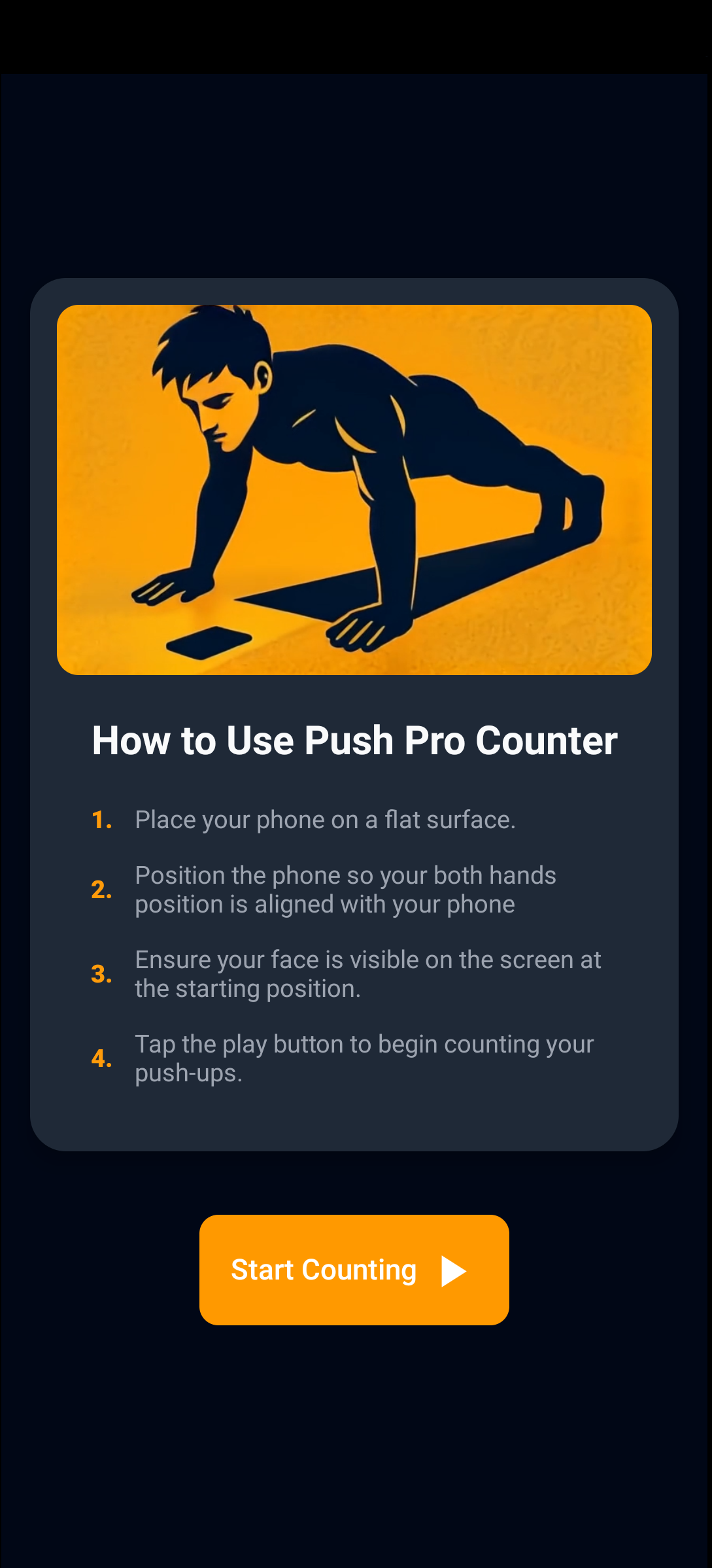 Push Pro ready-to-count screen
